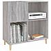 Mobile Porta Dischi Grigio Sonoma 84,5x38x89 Legno Multistrato - Foto miniatura 6