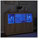 Credenze Con Luci Led 3 Pz Rovere Sonoma In Legno Multistrato - Foto miniatura 3