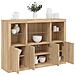 Credenze Con Luci Led 3 Pz Rovere Sonoma In Legno Multistrato - Foto miniatura 1