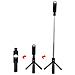 K10-s Asta Selfie Wireless Universale (espandibile A 70 Cm) Con Treppiede /specchio /luce Led /pulsante Di Scatto Nero - Foto miniatura 3