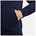 Felpa Con Cappuccio Full Zip Cw6887-451 Uomo Taglia S Colore Blu - Foto miniatura 4