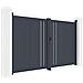 Cancello Battente 3m Giona Alt. 160cm Alluminio Grigio + Cancello 1m Cimone Alt. 160cm - Foto miniatura 2