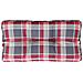 Cuscino Per Pallet A Quadri Rossi 80x40x12 Cm In Tessuto - Foto miniatura 2
