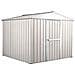 Box In Acciaio Zincato Casetta Attrezzi In Lamiera 276x260cm X H2.12m - 110kg - 7,2mq- Bianco - Foto miniatura 1