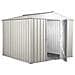Box In Acciaio Zincato Casetta Attrezzi In Lamiera 276x260cm X H2.12m - 110kg - 7,2mq- Bianco - Foto miniatura 3