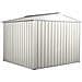 Box In Acciaio Zincato Casetta Attrezzi In Lamiera 276x260cm X H2.12m - 110kg - 7,2mq- Bianco - Foto miniatura 10