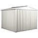 Box In Acciaio Zincato Casetta Attrezzi In Lamiera 276x260cm X H2.12m - 110kg - 7,2mq- Bianco - Foto miniatura 4