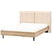 Letto Bouclé Izernore 160 X 200 Cm Beige - Foto miniatura 3