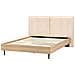 Letto Bouclé Izernore 160 X 200 Cm Beige - Foto miniatura 4