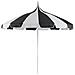 Ombrellone Da Esterno 245 Cm Minoa Nero /bianco - Foto miniatura 2