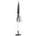 Ombrellone Da Esterno 245 Cm Minoa Nero /bianco - Foto miniatura 4