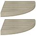 Scaffali Angolari A Parete 2 Pz Rovere 35x35x3,8 Cm In Mdf - Foto miniatura 1