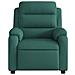 Poltrona Massaggiante Reclinabile Elettrica Verde Scuro Tessuto - Foto miniatura 7