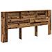 Testata con Armadio Legno Antico 220x18,5x104,5 cm - Foto miniatura 1