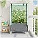Letto Rialzato con Copertura e Ruote Effetto Rattan 80x50x182cm - Foto miniatura 3