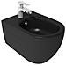 Sanitari Sospesi Opaco Infinity: Vaso, Bidet, Copriwater Soft-close - Nero Opaco - Foto miniatura 4