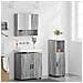 Set di mobili per il bagno 3 pcs Grigio sonoma 61 x 35 x 64 cm - Foto miniatura 4
