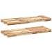 Mensole da Parete 2 pz 80x30x4 cm Legno Acacia Non Trattato - Foto miniatura 1