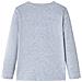 Maglietta Bambino a Maniche Lunghe Grigio Mélange 128 - Foto miniatura 2