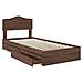 Letto con Contenitore con testiera Rovere Marrone 75 x 190 cm - Foto miniatura 5