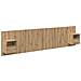 Testata con Comodino 3 pcs Rovere artigianale Legno multistrato - Foto miniatura 1