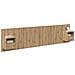 Testata con Comodino 3 pcs Rovere artigianale Legno multistrato - Foto miniatura 3