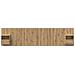 Testata con Comodino 3 pcs Rovere artigianale Legno multistrato - Foto miniatura 7
