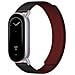 Cinturino Magnetico In Pelle Kona Bicolore Compatibile Con Xiaomi Mi Band 8/9/10 Red+black - Foto miniatura 1