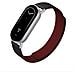 Cinturino Magnetico In Pelle Kona Bicolore Compatibile Con Xiaomi Mi Band 8/9/10 Red+black - Foto miniatura 2