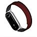 Cinturino Magnetico In Pelle Kona Bicolore Compatibile Con Xiaomi Mi Band 8/9/10 Red+black - Foto miniatura 3