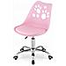 Sedia girevole PRINT rosa dal design ergonomico per l'ufficio domestico - Foto miniatura 5
