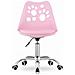 Sedia girevole PRINT rosa dal design ergonomico per l'ufficio domestico - Foto miniatura 2