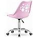 Sedia girevole PRINT rosa dal design ergonomico per l'ufficio domestico - Foto miniatura 3