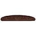 Tappetini per scale 20 pz 65x21x4 cm Marrone Semicircolari Grandi - Foto miniatura 3