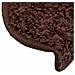 Tappetini per scale 20 pz 65x21x4 cm Marrone Semicircolari Grandi - Foto miniatura 6