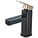 Rubinetto per lavabo da bagno, Blackswan, tipo M213, modello nero /oro, con display LCD, dimensioni 17,5 cm - Foto miniatura 1