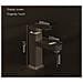 Rubinetto per lavabo da bagno, Blackswan, tipo M213, modello nero /oro, con display LCD, dimensioni 17,5 cm - Foto miniatura 2