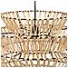 Lampada Soffitto Rafia E Metallo Marrone 51x51x46h Cm - Foto miniatura 5