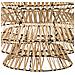 Lampada Soffitto Rafia E Metallo Marrone 51x51x46h Cm - Foto miniatura 6