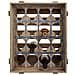 Cassetto Portabottiglie In Legno Marrone 41x32x55h - Foto miniatura 2