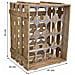 Cassetto Portabottiglie In Legno Marrone 41x32x55h - Foto miniatura 8