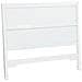 Testiera In Legno Bianco Con Doghe 150x5x130h Cm - Foto miniatura 4
