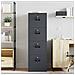 Armadio per File Geometrico 2 pcs Antracite 44 x 50 x 106.5 cm - Foto miniatura 4