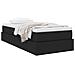 Letto con contenitore e materasso Nero 90 x 190 cm Poliestere - Foto miniatura 3