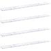 Scaffale da parete 4 pcs Marmo Bianco 115 x 9 x 3 cm - Foto miniatura 1