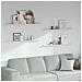 Scaffale da parete 4 pcs Marmo Bianco 115 x 9 x 3 cm - Foto miniatura 2