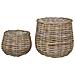 Set 2 Cestini Pulo In Rattan Kubu Naturale - Foto miniatura 3