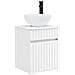 Mobile lavabo da parete Bianco 39 x 35 x 63 cm - Foto miniatura 1