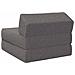 Divano Letto Pieghevole Grigio Chiaro 60 x 70 x 41 cm Tessuto - Foto miniatura 5