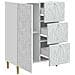 Credenza Bianco 66 x 34,5 x 90 cm Legno ingegnerizzato - Foto miniatura 4